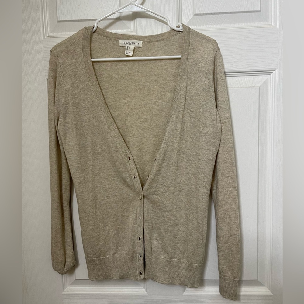 Forever 21 tan cardigan- small